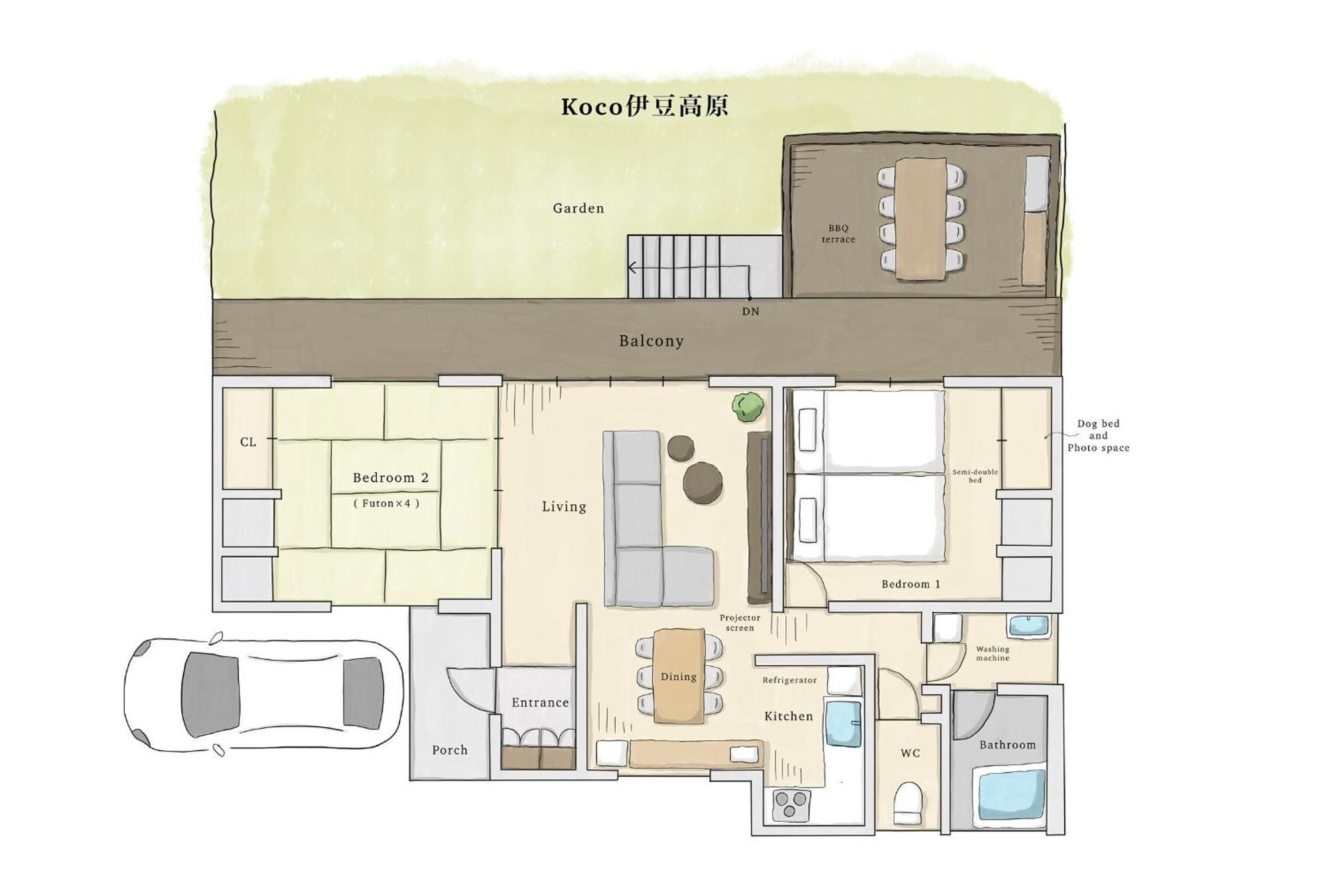 Koco伊豆高原 Villa Ito  Bagian luar foto